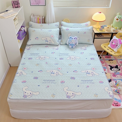 91家纺网 家纺一手货源 找家纺 （总）澳萝拉 2024新款A类凉感丝三丽鸥乳胶凉席