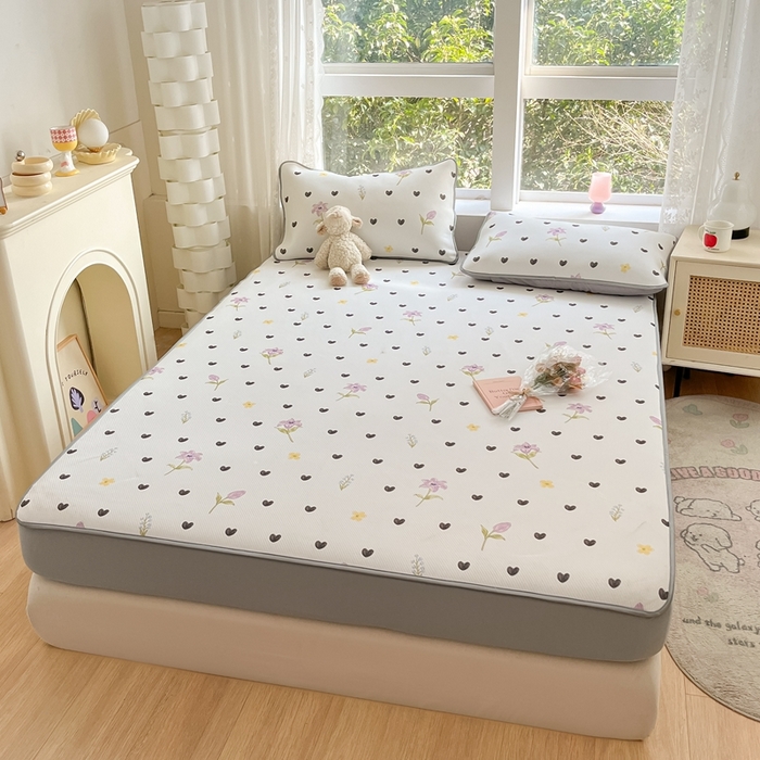 91家纺网 家纺一手货源 找家纺 星座 2025大斜纹复合冰丝凉席床笠款 奇妙幻想-床笠款