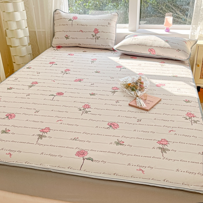 91家纺网 家纺一手货源 找家纺 星座 2025大斜纹复合冰丝凉席床笠款 佳吟小晚-床笠款