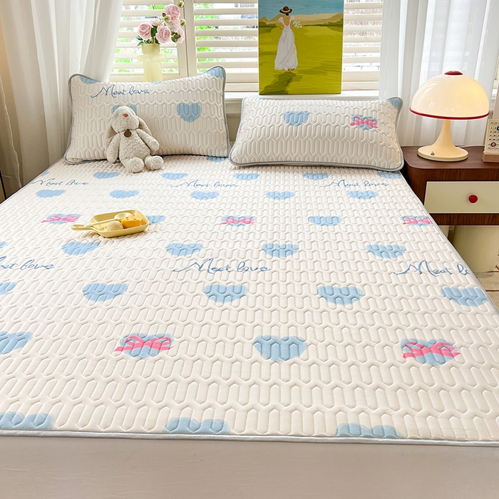 91家纺网 家纺一手货源 找家纺 慕澄家纺 2024新款小版印花0.5乳胶凉席系列 心情