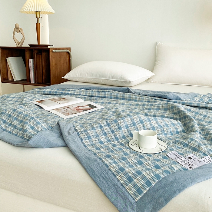 91家纺网 家纺一手货源 找家纺 青螺家纺 双面全棉色织水洗棉新疆棉花被百分百（支持质检）乔志兰