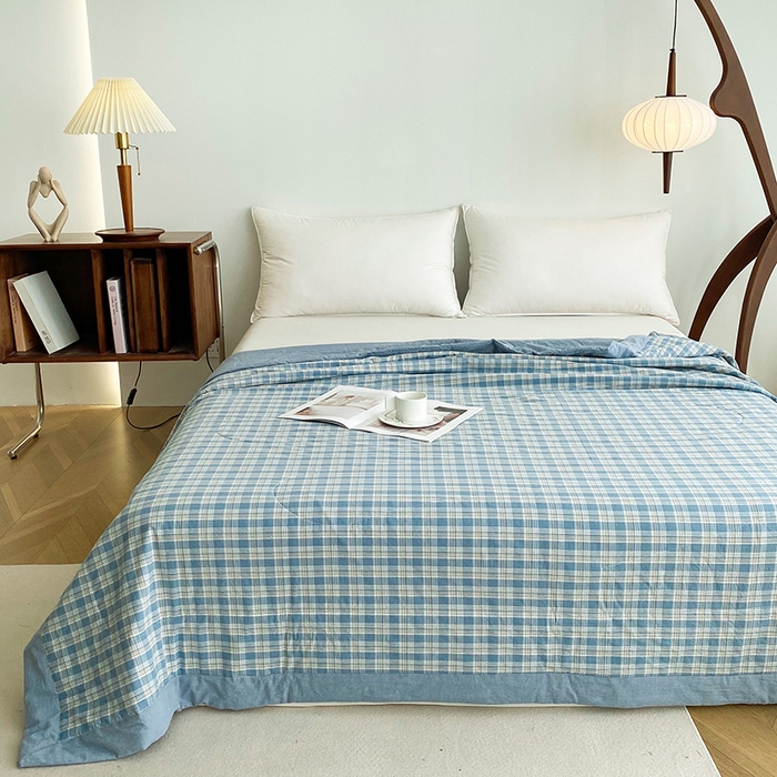 91家纺网 家纺一手货源 找家纺 青螺家纺 双面全棉色织水洗棉新疆棉花被百分百（支持质检）乔志兰