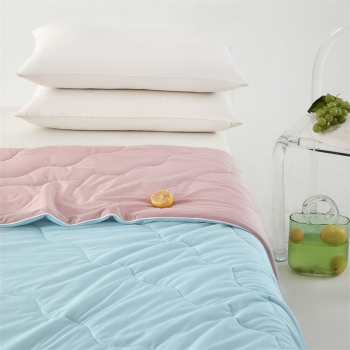 91家纺网 家纺一手货源 找家纺 古吉梦 2024新款冰激凌西瓜被夏凉被 蜜瓜天空蓝