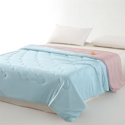 91家纺网 家纺一手货源 找家纺 古吉梦 2024新款冰激凌西瓜被夏凉被 蜜瓜天空蓝