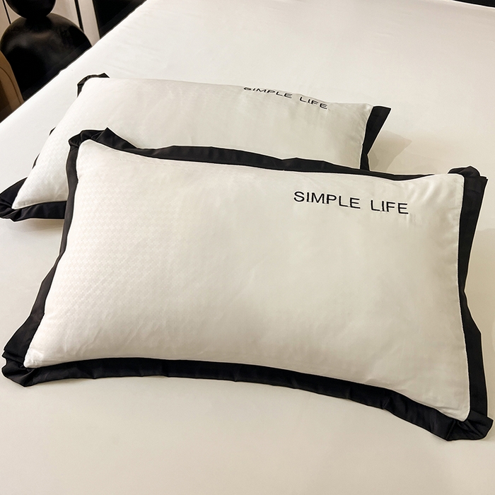 91家纺网 家纺一手货源 找家纺 艾米家居 2025水洗真丝提花系列简约生活 简约生活珍珠白