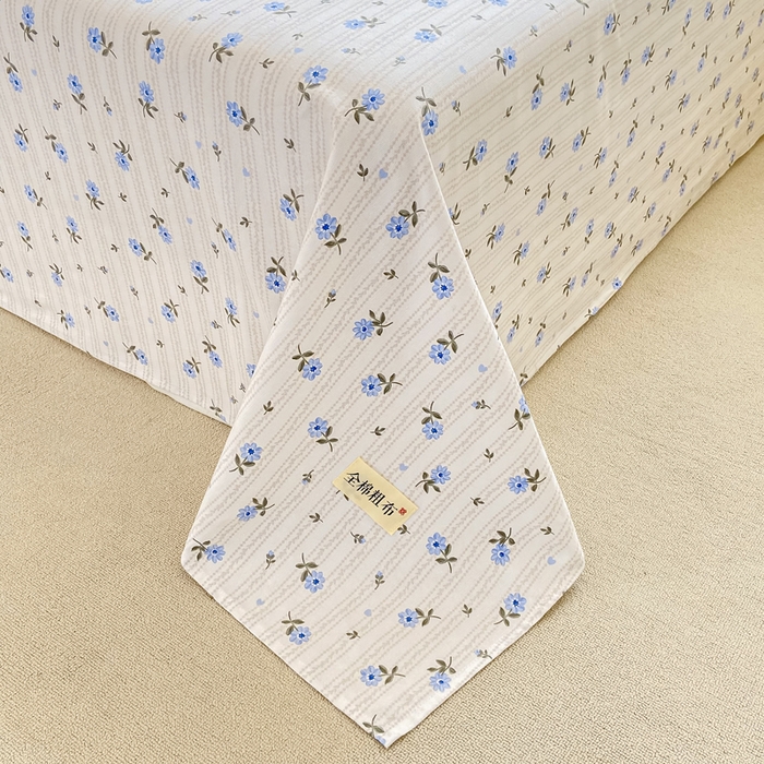 91家纺网 家纺一手货源 找家纺 卧趣家纺 2024新品全棉老粗布单品床单床笠系列-单品床单系列 半夏