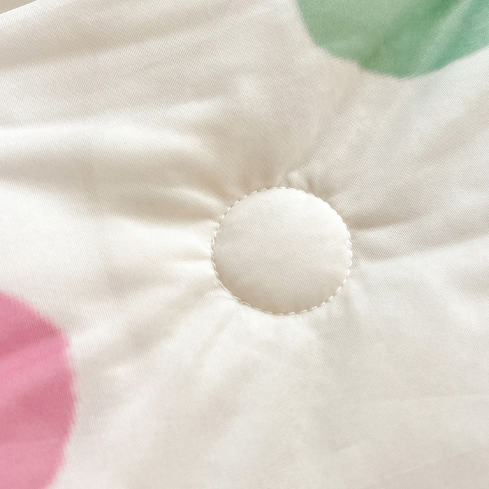 91家纺网 家纺一手货源 找家纺 慕澄家纺 2024新款小版印花0.5乳胶凉席夏被四件套 粉樱桃