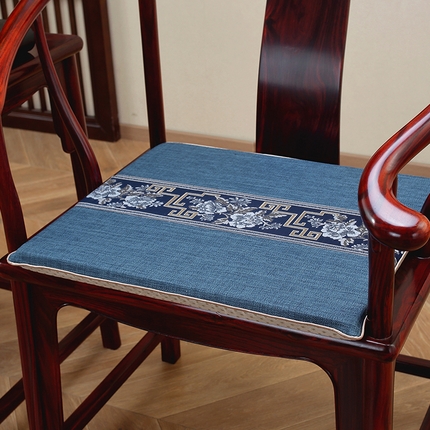 91家纺网 家纺一手货源 找家纺 （总）手艺人2025新款中式牡丹花亚麻新中式坐垫