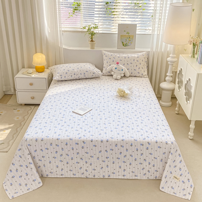 91家纺网 家纺一手货源 找家纺 卧趣家纺 2024新品全棉老粗布单品床单床笠系列-单品床单系列 半夏