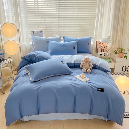 91家纺网 家纺一手货源 找家纺 （总）黑马家居 2024新款双拼全棉四件套