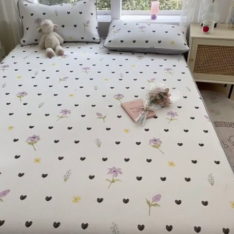 91家纺网 家纺一手货源 找家纺 星座 2025大斜纹复合冰丝凉席床笠款 奇妙幻想-床笠款