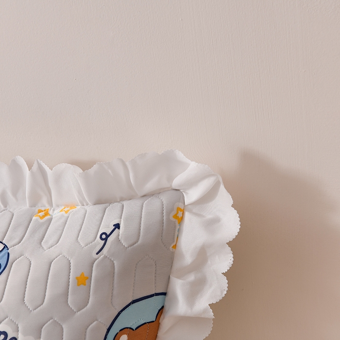 91家纺网 家纺一手货源 找家纺 艾兜坊 2024新款凉感丝枕双人款 机器熊