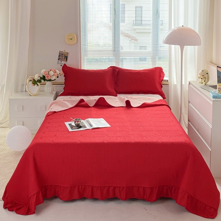 91家纺网 家纺一手货源 找家纺 （总）胜权家纺 2024新款A类60S天丝夹棉绣花床盖三件套