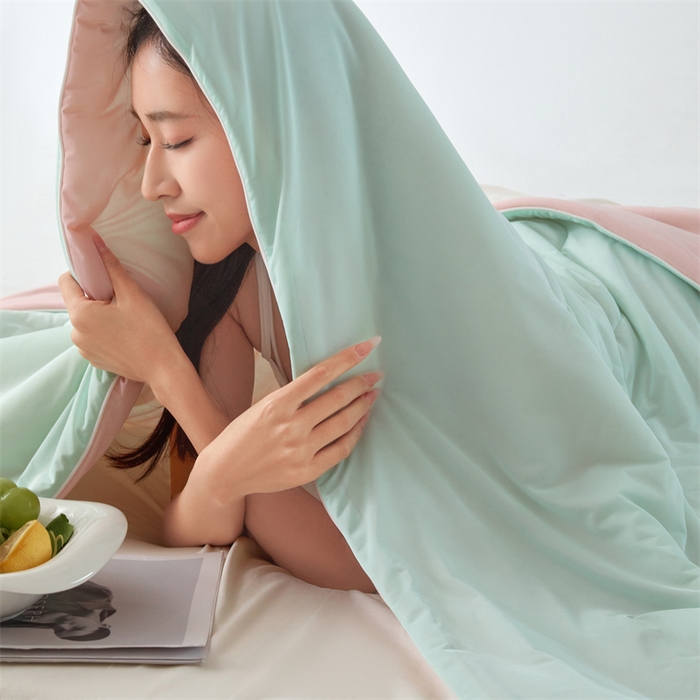 91家纺网 家纺一手货源 找家纺 古吉梦 2024新款冰激凌西瓜被夏凉被 西瓜梵星蓝