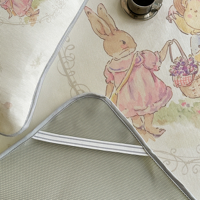 91家纺网 家纺一手货源 找家纺 萝莉家纺 2024新款大版印花冰丝凉席床席床笠款 去摘蓝莓吧-床笠款