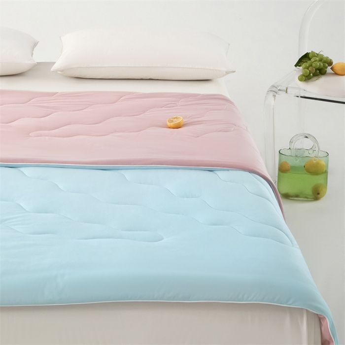 91家纺网 家纺一手货源 找家纺 古吉梦 2024新款冰激凌西瓜被夏凉被 蜜瓜天空蓝