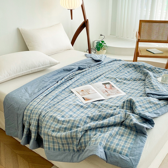 91家纺网 家纺一手货源 找家纺 青螺家纺 双面全棉色织水洗棉新疆棉花被百分百（支持质检）乔志兰