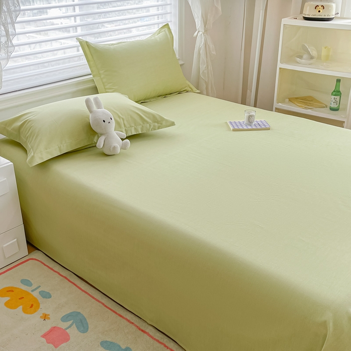 91家纺网 家纺一手货源 找家纺 金帛坊 2024新款全棉印花床单枕套三件套 春意