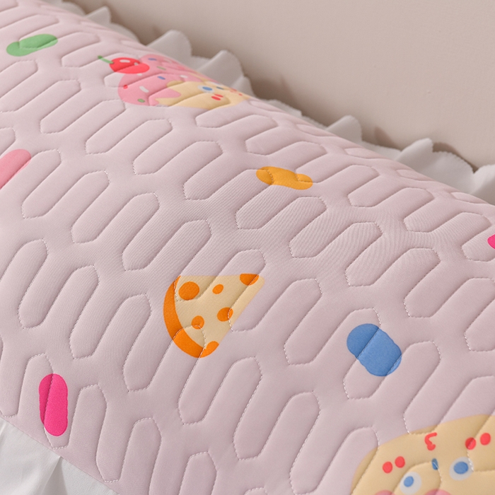 91家纺网 家纺一手货源 找家纺 艾兜坊 2024新款凉感丝枕双人款 香甜果