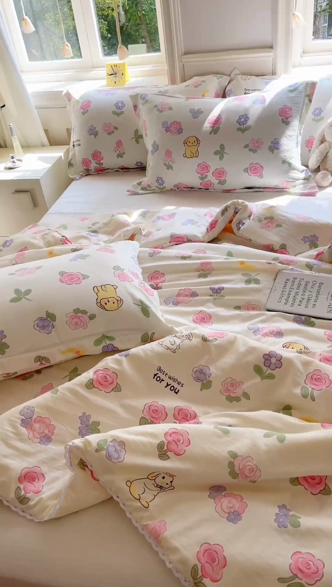 91家纺网 家纺一手货源 找家纺 创优家纺  2025新款A类皱皱纱小花边夏被 馥郁鲜花