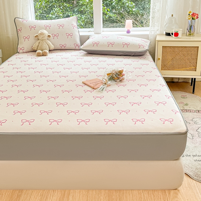 91家纺网 家纺一手货源 找家纺 星座 2025大斜纹复合冰丝凉席床笠款 蝶艺坊-床笠款