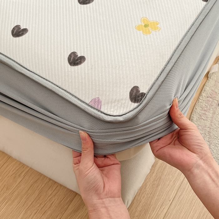 91家纺网 家纺一手货源 找家纺 星座 2025大斜纹复合冰丝凉席床笠款 奇妙幻想-床笠款