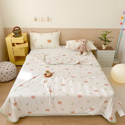 91家纺网 家纺一手货源 找家纺 （总）TT.one 塔塔家居 2025新款针织棉大豆纤维夏被