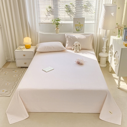 91家纺网 家纺一手货源 找家纺 卧趣家纺 2024新品全棉老粗布单品床单床笠系列-单品床单系列 莱卡-米