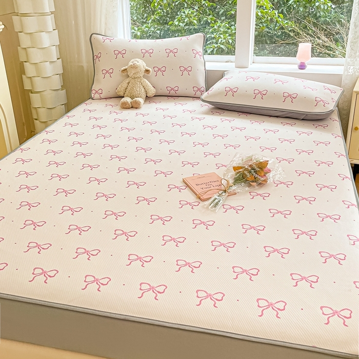 91家纺网 家纺一手货源 找家纺 星座 2025大斜纹复合冰丝凉席床笠款 蝶艺坊-床笠款