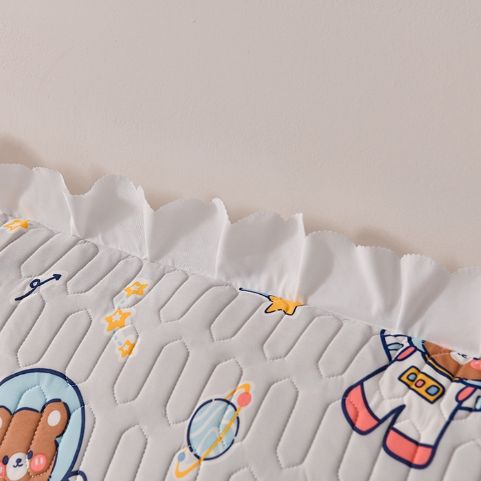 91家纺网 家纺一手货源 找家纺 艾兜坊 2024新款凉感丝枕双人款 机器熊