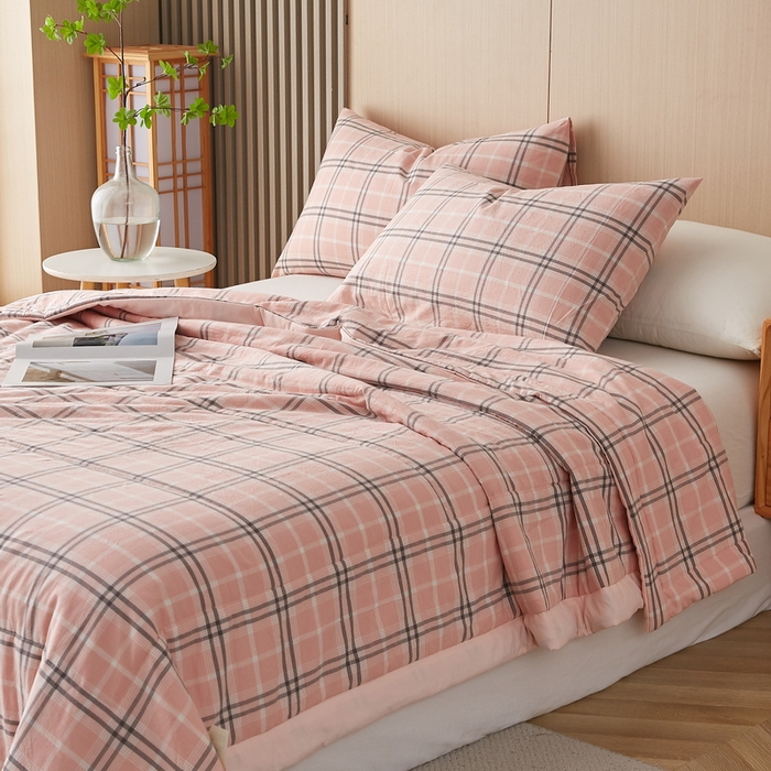 91家纺网 家纺一手货源 找家纺 （总）猎鹿人家纺 2024新款水洗棉棉花夏被