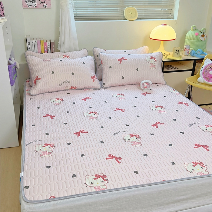 91家纺网 家纺一手货源 找家纺 （总）澳萝拉 2024新款A类凉感丝三丽鸥乳胶凉席