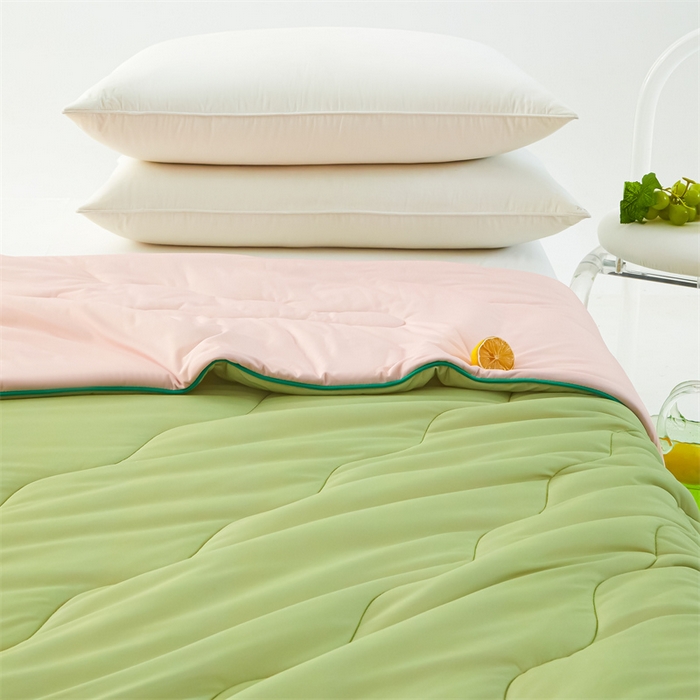 91家纺网 家纺一手货源 找家纺 古吉梦 2024新款冰激凌西瓜被夏凉被 蜜瓜粉