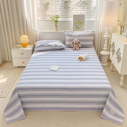 卧趣家纺 2024新品全棉老粗布单品床单床笠系列-单品床单系列 乐天派
