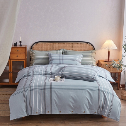 91家纺网 家纺一手货源 找家纺 （总）金泰莱 2025新款32支精梳棉老粗布四件套全棉四件套纯棉四件套