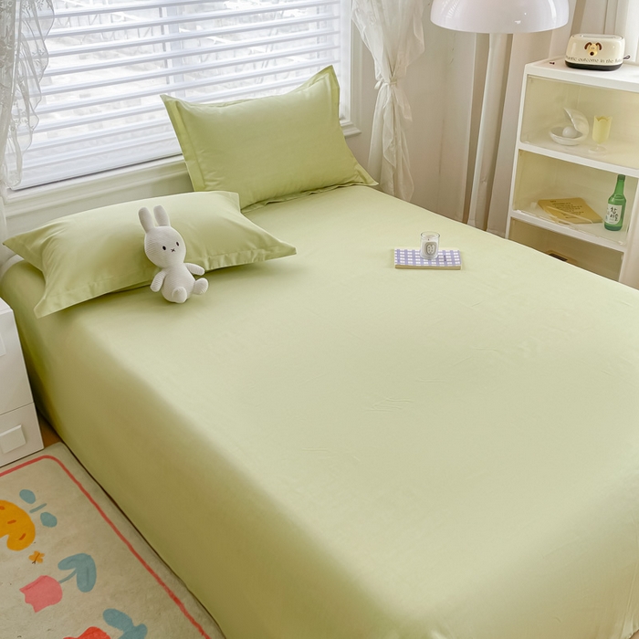 91家纺网 家纺一手货源 找家纺 金帛坊 2024新款全棉印花床单枕套三件套 春意