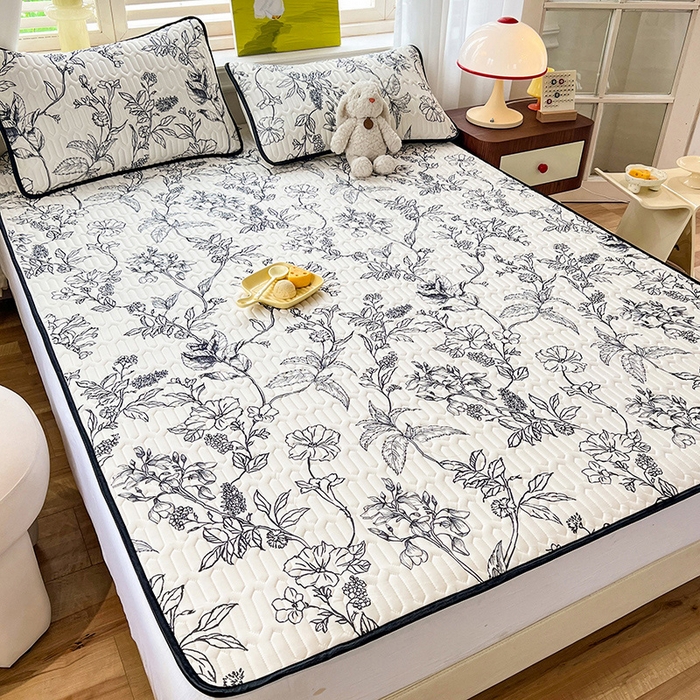 91家纺网 家纺一手货源 找家纺 （总）慕澄家纺 2024新款小版印花0.5乳胶凉席系列