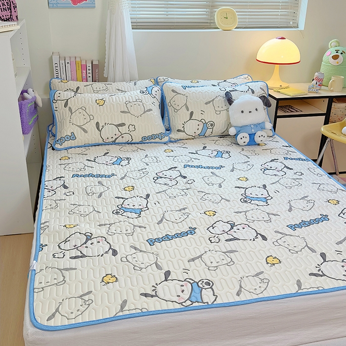 91家纺网 家纺一手货源 找家纺 澳萝拉 2024新款A类凉感丝三丽鸥乳胶凉席 幻影小帕