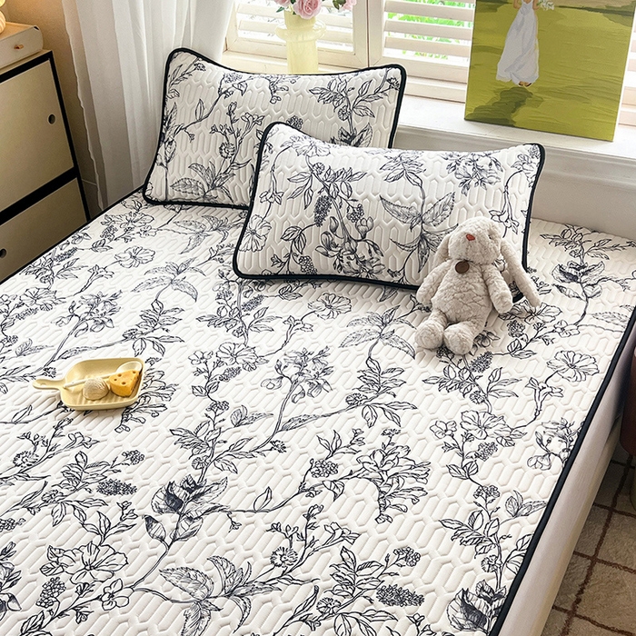 91家纺网 家纺一手货源 找家纺 慕澄家纺 2024新款小版印花0.5乳胶凉席系列 赫本