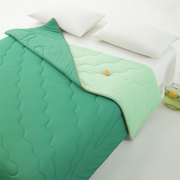 91家纺网 家纺一手货源 找家纺 古吉梦 2024新款冰激凌西瓜被夏凉被 西瓜绿