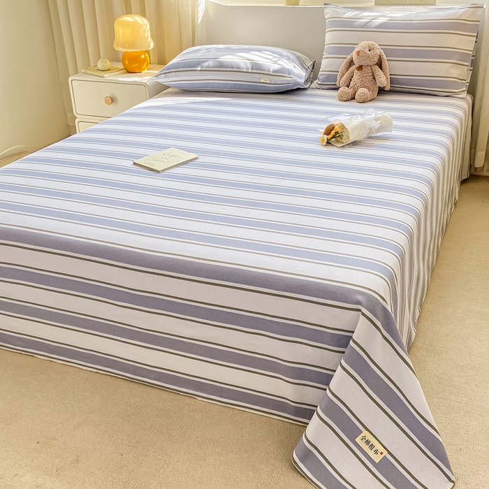 91家纺网 家纺一手货源 找家纺 卧趣家纺 2024新品全棉老粗布单品床单床笠系列-单品床单系列 乐天派