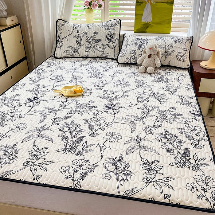 91家纺网 家纺一手货源 找家纺 （总）慕澄家纺 2024新款小版印花0.5乳胶凉席系列