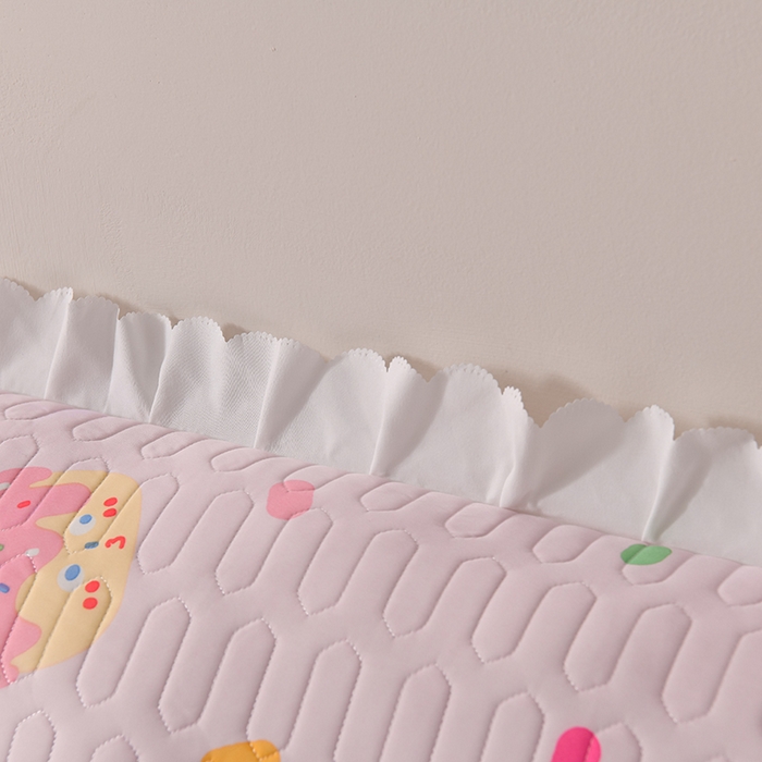 91家纺网 家纺一手货源 找家纺 艾兜坊 2024新款凉感丝枕双人款 香甜果