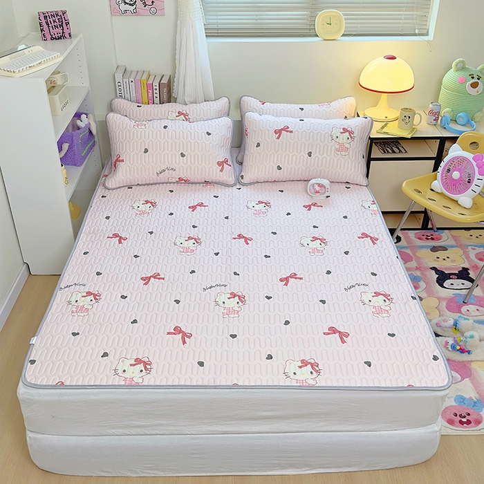 91家纺网 家纺一手货源 找家纺 （总）澳萝拉 2024新款A类凉感丝三丽鸥乳胶凉席