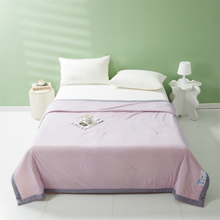 91家纺网 家纺一手货源 找家纺 （总）湘之帛 2024新款A类纯色凉感丝夏凉被夏被