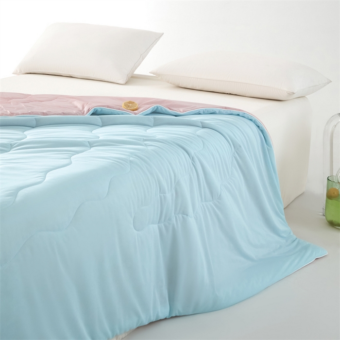 91家纺网 家纺一手货源 找家纺 古吉梦 2024新款冰激凌西瓜被夏凉被 蜜瓜天空蓝