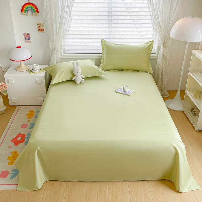 91家纺网 家纺一手货源 找家纺 金帛坊 2024新款全棉印花床单枕套三件套 春意