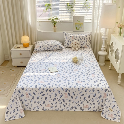 91家纺网 家纺一手货源 找家纺 （总）卧趣家纺 2024新品全棉老粗布单品床单床笠系列-单品床单系列