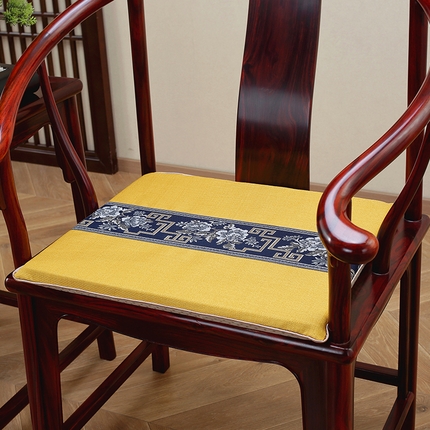 91家纺网 家纺一手货源 找家纺 （总）手艺人2025新款中式牡丹花亚麻新中式坐垫