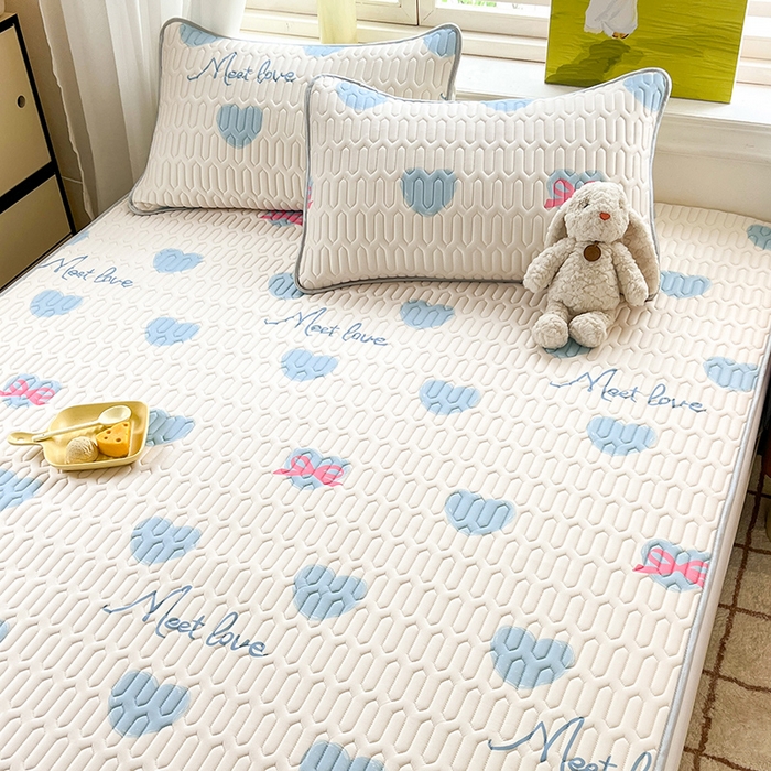 91家纺网 家纺一手货源 找家纺 慕澄家纺 2024新款小版印花0.5乳胶凉席系列 心情